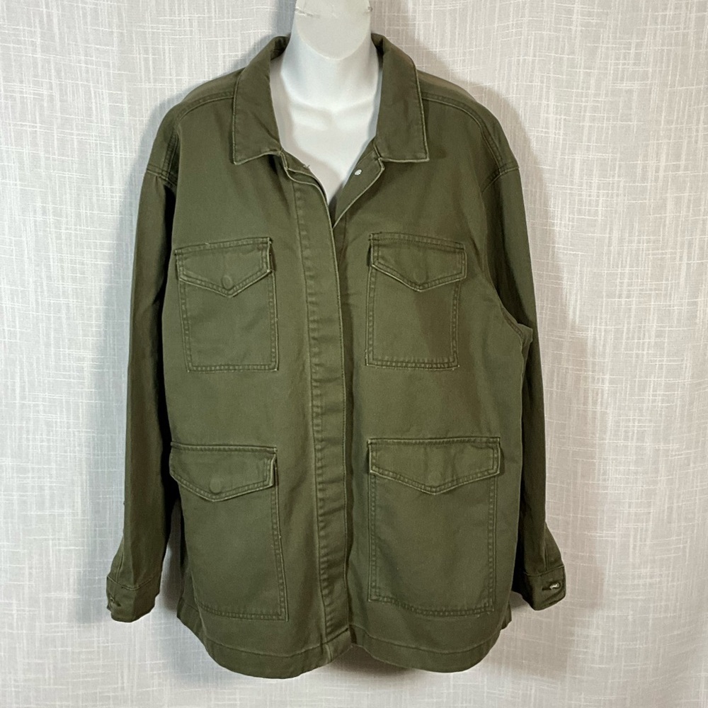Wonderly Jacket Size 2X Olive Military Field Jacket